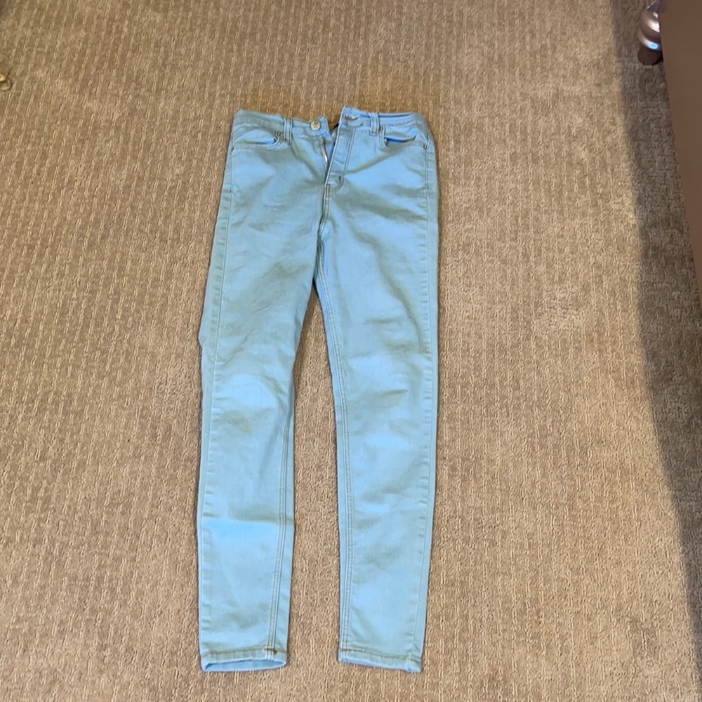 28 size, brand: sawords, blue skinny jeans